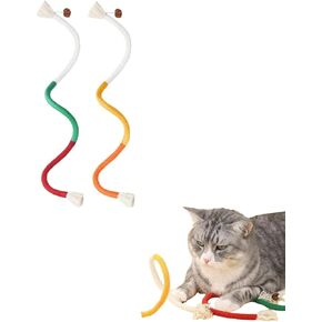 الحيوانات الأليفة الكرفس Cat حبل مضغ ، ألعاب حبل القطن العضوي المملوءة بالقطط للقطط ، ألعاب مضغ الأسنان الناعمة والآمنة للقطط الداخلية ، اللعب الذاتي وتنظيف الأسنان (3pcs) in Kuwait