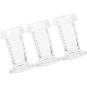 3pcs 60ml Glass Staining Jars with Lid for Microscope Slides, Laboratory Staining Tank for Biology and Pathology Research, Holds 5 Slides, Glass Jar for Scientific Experiments in Kuwait