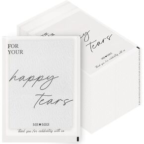 50 pcs Wedding Tissues Packets For Your Happy Tears Tissues Bags Glassine Travel Tissue Size Packets Bulk items for Wedding Guest Welcome Bags Stuffers in Kuwait