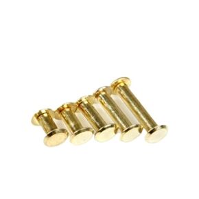 برشام ملزمة برغي المشاركات النحاس مطلي كتاب وألبوم الصور مسامير ملزمة 5X (5-100) ملم حزمة من 5-25 قطعة (5x6mm 25 قطعة) in Kuwait