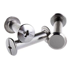 برشام ملزمة المسمار المشاركات كتاب ملزمة طقم مسامير ربط 304 الفولاذ المقاوم للصدأ M4 M5 4-60 مللي متر حزمة من 10 (48 مللي متر (5 قطعة) ، M5) in Kuwait