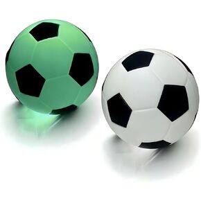 كرة قدم إسفنجية تتوهج في الظلام مقاس 10 سم، كرة مضيئة LED متغيرة الألوان للألعاب الليلية في الهواء الطلق، هدية مثالية لعيد الميلاد وعيد الميلاد وعيد الفصح تتوهج في الظلام لكرة القدم للمراهقين واللاعبين in Kuwait