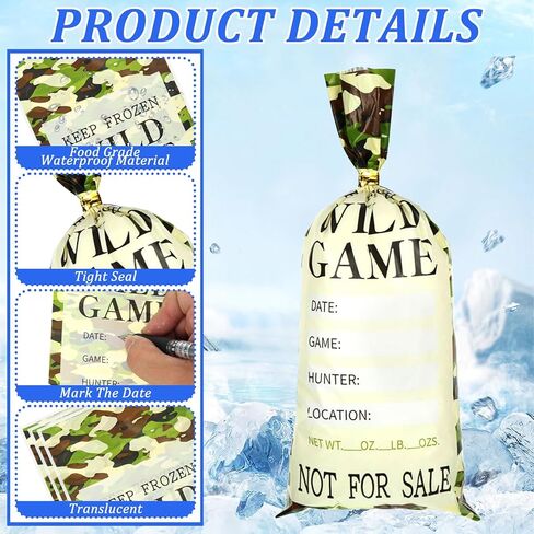 300 Pcs Ground Pork Freezer Bags 1lb Ground Meat Bags with Tape Bag Sealer 2 Sealing Tape Sausage Burger Wild Game Meat for Packaging Storing Processing Protect Your Meat from Freezer Burn in Saudi Arabia