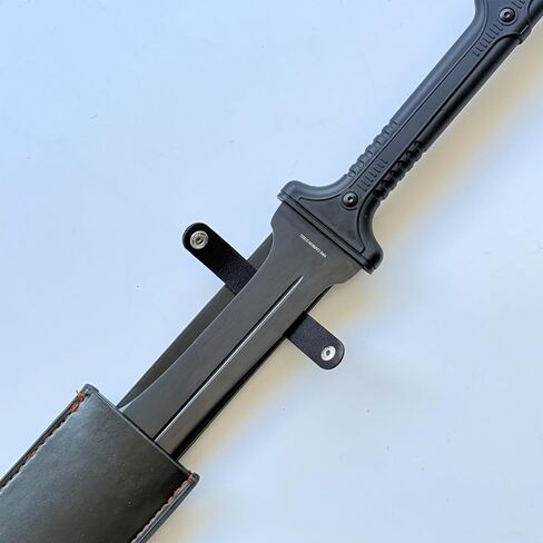 40" Two-Handed Spartan Sword Full Tang 1065 Carbon Steel, Nylon Fiber glass Handle with PU Oil-Edged Leather Sheath, Outdoor,Tactical,Collection Scenarios in Saudi Arabia