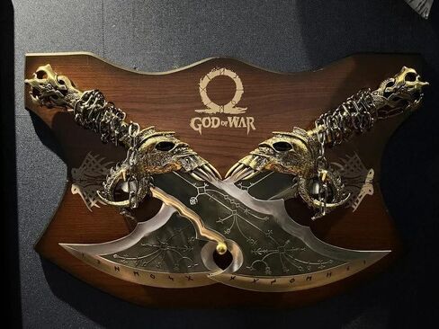 God of Wars Blades of Chaos Metal, God of Wars, GOW Twin Sword, Kraatos Metal Cosplay Weapon Prop 1:1 Replic, Viking Gifts Men (Blades of Chaos Sword) in Saudi Arabia