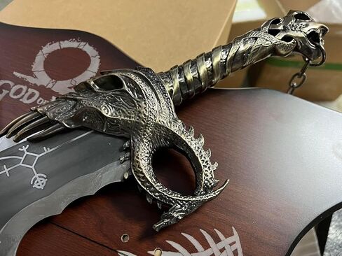 God of Wars Blades of Chaos Metal, God of Wars, GOW Twin Sword, Kraatos Metal Cosplay Weapon Prop 1:1 Replic, Viking Gifts Men (Blades of Chaos Sword) in Saudi Arabia