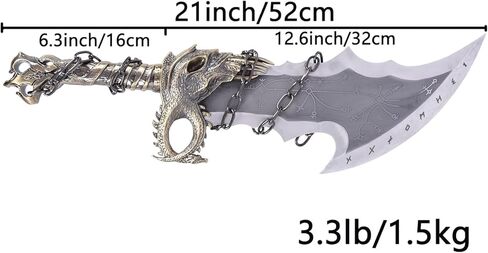 God of Wars Blades of Chaos Metal, God of Wars, GOW Twin Sword, Kraatos Metal Cosplay Weapon Prop 1:1 Replic, Viking Gifts Men (Blades of Chaos Sword) in Saudi Arabia
