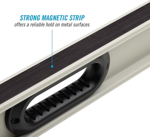 CHANNELLOCK 48 بوصة، مستوى I-Beam من الألومنيوم المغناطيسي بدرجة احترافية مع 3 قوارير، 5100-0048M in Kuwait