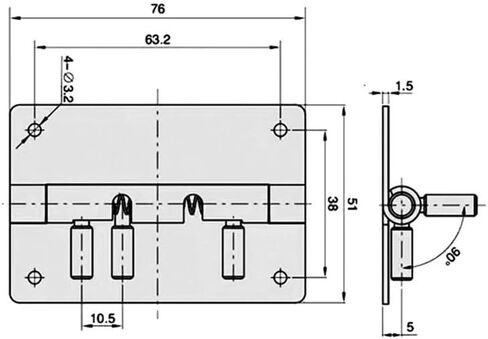 304 Stainless Steel Flat Adjustment Elastic Square Symmetrical Release Spring 1Pcs in Saudi Arabia