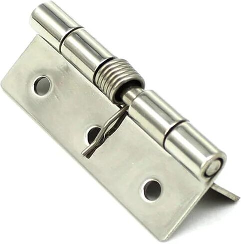 مفصلات قابلة للطي من الفولاذ المقاوم للصدأ 304 محملة بنابض أبواب خزانة شديدة التحمل قطعة واحدة (مرآة 304SS) in Kuwait