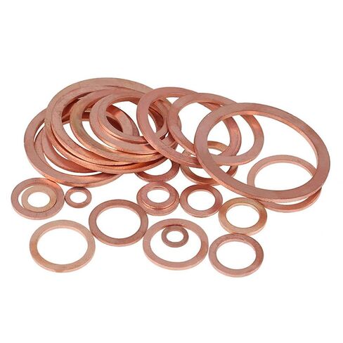 Brass Copper Sealing Washer M7 M8 M9,for Boat Crush Washer Flat Seal Gasket Ring Sump Plug 25Pcs, Good wear Resistance(M8*16 * 1.5 5Pcs) in Saudi Arabia