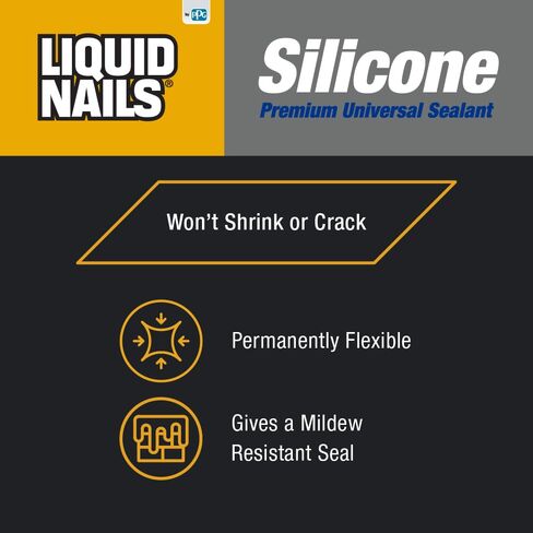 Liquid Nails Silicone Premium Universal Sealant (LS-205), Clear, 10.1 oz in Kuwait