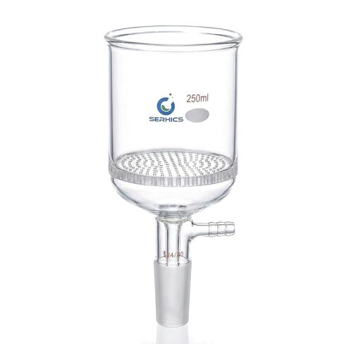 250ml Buchner Funnel 80x80mm with Perforated Plate, Borosilicate Glass,24/40 Standard Joint for Filter Test，1pcs/pk in Kuwait