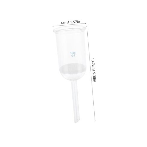 Didiseaon Acid Resistant Laboratory Glass Filtering Funnel 35ml Sand Core Funnel for Lab Experiment Equipment and Scientific Liquid Filtration in Saudi Arabia