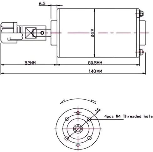 Air-cooled 0.2kw CNC spindle motor kit ER11 chuck 200W spindle motor in Saudi Arabia