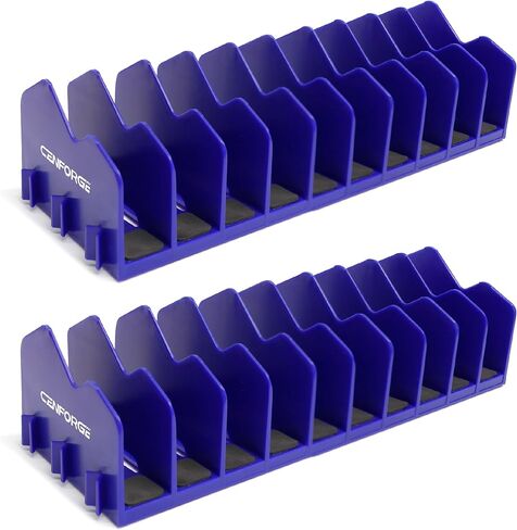 منظم كماشة Cenfoge، رف كماشة، حامل كماشة ومنظم قطع مع قاعدة مطاطية مضادة للانزلاق، منظم كماشة لدرج صندوق الأدوات، 20 فتحة، تخزين الأدوات، رف كماشة (2 قطعة-أخضر) in Kuwait