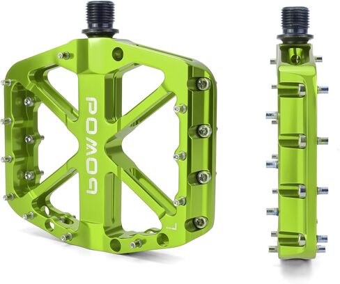 Bike Pedals 9/16" Lightweight Non-Slip Bicycle Platform Pedals - Fits Most Adult Bikes & Mountain Bikes &MTB, Road Bikes and Slip-Resistant Design in Kuwait
