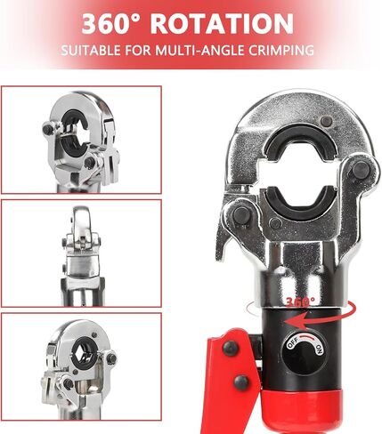 أداة تجعيد أنبوب النحاس الهيدروليكي مع 3 قوالب قابلة للتبديل (1/2 بوصة، 3/4 بوصة، 1 بوصة) تنطبق على أنابيب الفولاذ المقاوم للصدأ والنحاس، مثالية لمشاريع السباكة والتدفئة والتهوية وتكييف الهواء والتبريد والأنابيب الصناعية in Kuwait