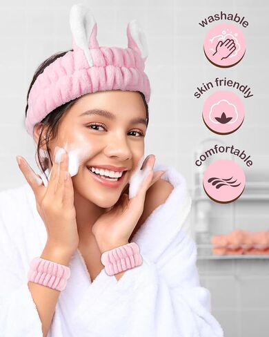 Swooflia Easter Basket Stuffers Bunny Gifts for Teen Girls - Birthday Gifts for Teenage Girls, Easter Bracelets Socks Brushes Headband Gift Baskets for Young Sisters Friend Daughter in Kuwait