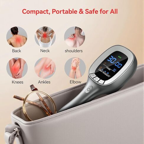 Cold Red Light Therapy Device – Dual Wavelength 808nm & 650nm Red Light Therapy Wand – Handheld Infrared Light Therapy for Body, Knee, Shoulder, Back, Muscles, Joints and Pets in Saudi Arabia