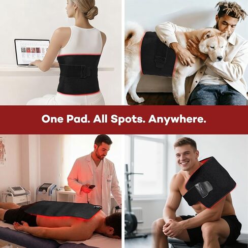 Ezona Red Light Therapy Pad for Body Pain, 24 x 12 inch Large Infrared Light Therapy with 660/ 850nm for Back Relief, High-Output 242 LEDs Light with Remote Control for Shoulder Waist Knee Muscle in Saudi Arabia