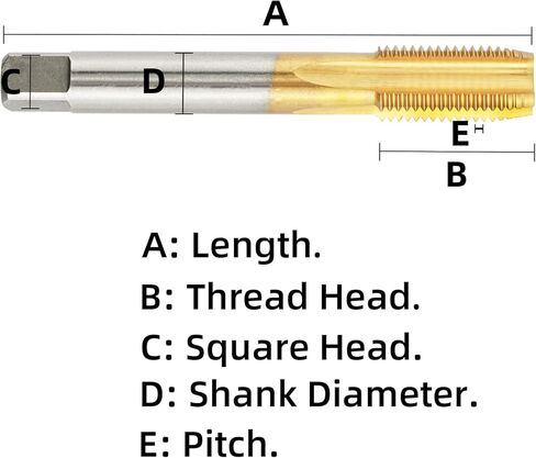 HSS 11/32"-24 UN Ti-Coated Machine Tap, 11/32 x 24 UN Titanium Coated Thread Tap Right Hand in Saudi Arabia