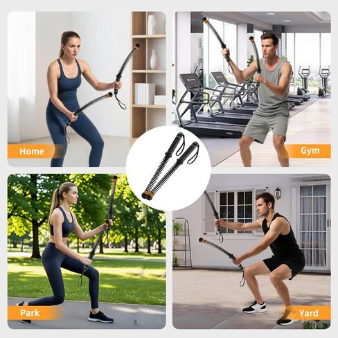 حبال معركة لاسلكية مرجحة - حبال تدريب محمولة بدون حبال مع مقاومة قابلة للتعديل لصالة الألعاب الرياضية المنزلية، وتمارين HIIT الداخلية، وقوة الجسم بالكامل ومعدات تمارين القلب للرجال والنساء (عبوة من قطعتين، 3 أرطال) in Kuwait