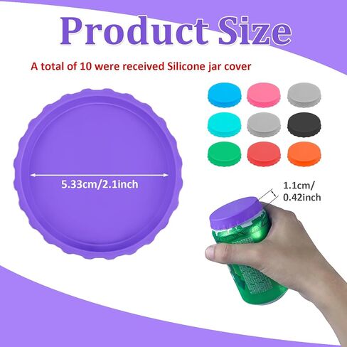 10 Pack Silicone Soda Can Covers Lids Colorful Reusable Spill-proof Can Caps Tops Savers Stopper Protector for Drink Beer Beverage Juice Coke Fits Standard Cans in Kuwait