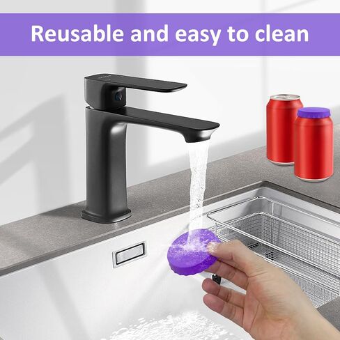 10 Pack Silicone Soda Can Covers Lids Colorful Reusable Spill-proof Can Caps Tops Savers Stopper Protector for Drink Beer Beverage Juice Coke Fits Standard Cans in Kuwait