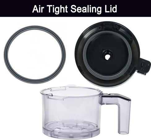 غطاء وعاء خارجي لصانعة الآيس كريم نينجا كريمي ديلوكس NC500 NC501، قابل لإعادة الاستخدام، غطاء بديل خالٍ من البيسفينول أ، مقاوم للكسر، محكم الغلق، آمن للاستخدام في غسالة الأطباق، متوافق مع ملحقات كريمي (NC500) in Kuwait