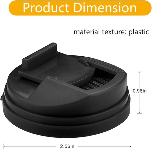 Soda Can Lid Covers 12 Pack, Round Protector, Reusable Plastic Lids Fit Standard Soda Drink Beer Juice Beverages Cans Storage 2.4 Inch, Black in Saudi Arabia
