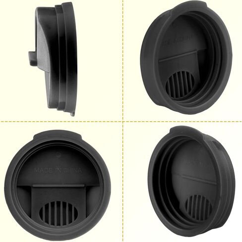 Soda Can Lid Covers 12 Pack, Round Protector, Reusable Plastic Lids Fit Standard Soda Drink Beer Juice Beverages Cans Storage 2.4 Inch, Black in Saudi Arabia