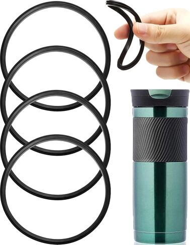 5 قطع من حلقات الغطاء المطاطية البديلة على شكل حرف O متوافقة مع حشية كوب السفر Contigo 16oz و20oz، كوب القهوة للسفر in Saudi Arabia