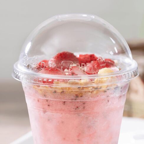 Karat rPET 98mm Dome Lids for 12-24 Cold Cups (Case of 1000) in Saudi Arabia