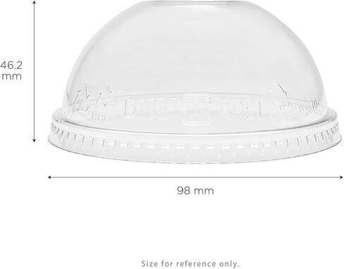 Karat rPET 98mm Dome Lids for 12-24 Cold Cups (Case of 1000) in Saudi Arabia