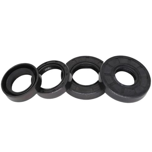 TC 30/31/32/33/34 مم ID أسود النتريل المطاط NBR مخدد الشفاه الربيع طوقا حلقة الختم شعاعي الروتاري رمح الهيكل العظمي النفط الختم (5 قطع 30x70x12) in Kuwait