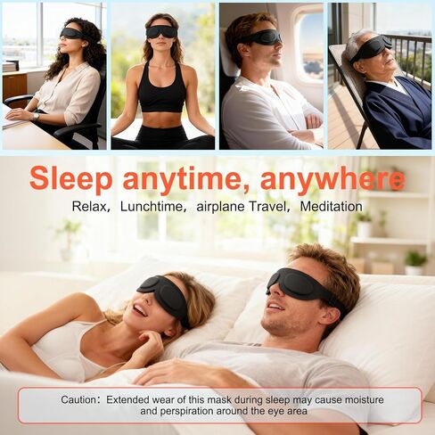 TSYL Sleep Eye Mask for Travel: Fully Silicone 3D Contoured Sleeping Masks, Relieves Dry Eyes, Super Soft Lightweight Design for Side Sleepers, Blackout Women Eye Covers for Sleeping in Saudi Arabia