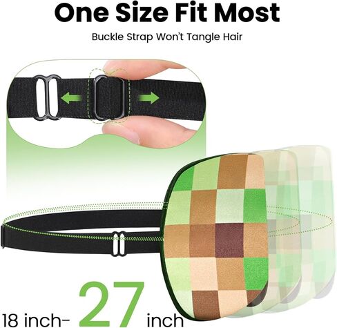 2 Pcs Sleep Mask for Kids Boys, Silk Eye Covers for Sleeping, Adjustable Strap & Light Blocking Design, Teen Children's Bedtime Blindfold for Travel and Home Use with Gift Box (My World) in Kuwait