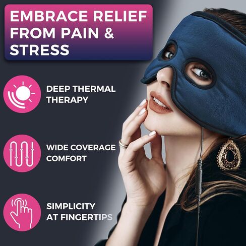 Sinus Mask for Pressure Relief, Face Heating Pad for Sinusitis, Hormone Migraine, Tension Headache Relief in Kuwait