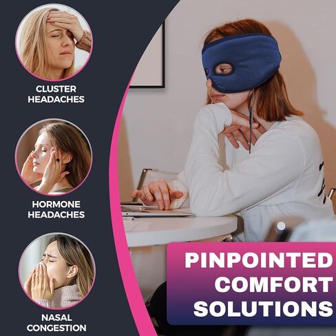 Sinus Mask for Pressure Relief, Face Heating Pad for Sinusitis, Hormone Migraine, Tension Headache Relief in Kuwait