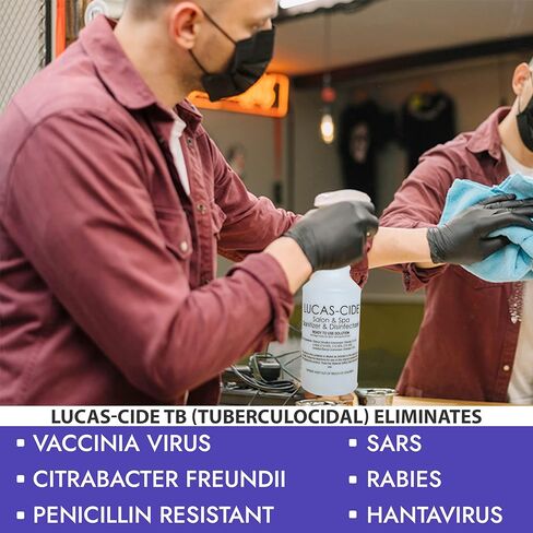 منظف ​​LUCAS-CIDE TB لجميع الأغراض، مطهر بدرجة المستشفى - لوازم التنظيف المنزلية للنظافة اليومية - منظف الحمام بالرش، منظف الزجاج، منظف الأرضيات لتنظيف الصالونات in Saudi Arabia