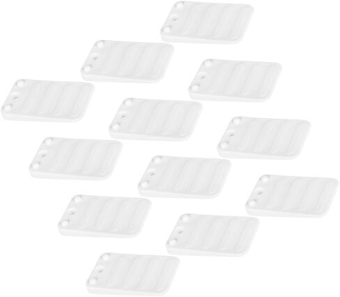 jojofuny 12Pcs Adjustable Furniture Leveling Shims Wedge Plastic Leveler Shims for Uneven Tables and Sofas Easy to Use Suitable for Home and Office in Saudi Arabia