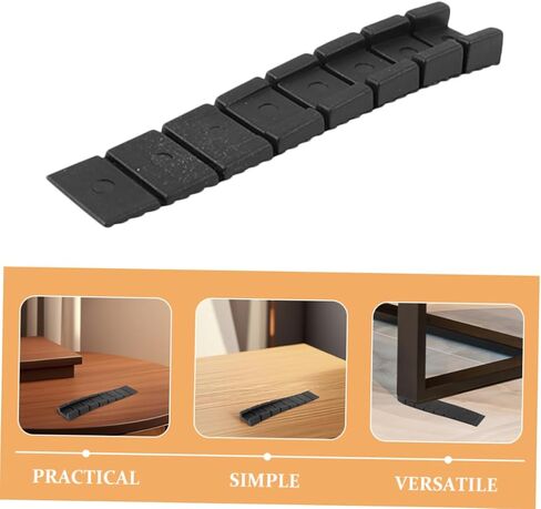 POPETPOP 10Pcs Adjustable Plastic Furniture Leveling Shims Versatile Wedge Pads for Cabinets Tables Easy Installation Floor Protection Stable Support in Saudi Arabia