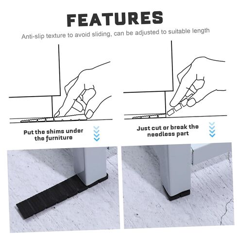 Zerodeko 20Pcs Heavy Duty Furniture Leveling Shims Table Wedges for Uneven Surfaces Versatile Floor Levelers for Beds Bookshelves and Vanities Noise Reducing Design in Saudi Arabia