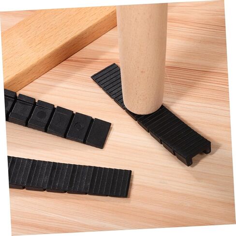 Zerodeko 20Pcs Heavy Duty Furniture Leveling Shims Table Wedges for Uneven Surfaces Versatile Floor Levelers for Beds Bookshelves and Vanities Noise Reducing Design in Saudi Arabia