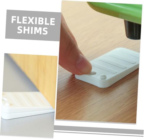 Tofficu 12Pcs Adjustable Leveling Shims Wedges for Stabilizing Furniture for Uneven Tables and Chairs Versatile Wedge for Home and Kitchen Use in Saudi Arabia