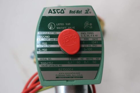 ASCO 8210G004 RED-HAT II Solenoid Valve 120V-AC 1IN NPT D663997 in Kuwait