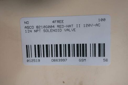 ASCO 8210G004 RED-HAT II Solenoid Valve 120V-AC 1IN NPT D663997 in Kuwait