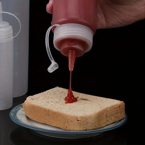 1pc Clear Squeeze Bottle, Condiment Squeeze Bottles for Sauces, BBQ, Baking, Roasting, Camping, Picnic(200ml) in Saudi Arabia