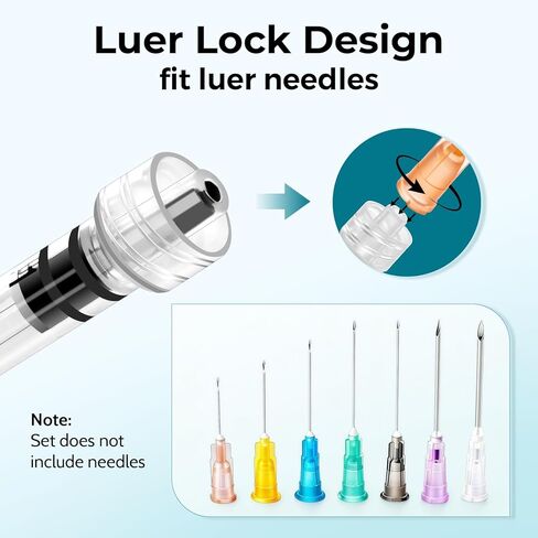 100 عبوة من حقنة لور بقفل 1 مل (بدون إبرة)، معقمة، مختومة بشكل فردي in Kuwait